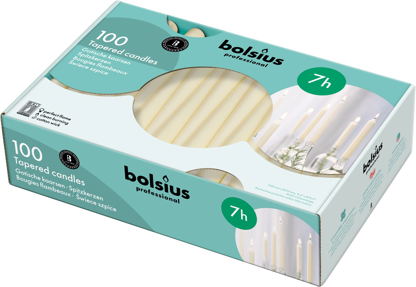Bolsius Pillar Candle 240 x 23mm (Pack 100)