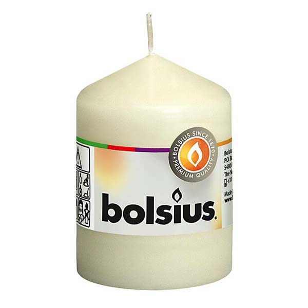 Bolsius Euro Classic Pillar Candle 80 x 60mm (Pack 10)