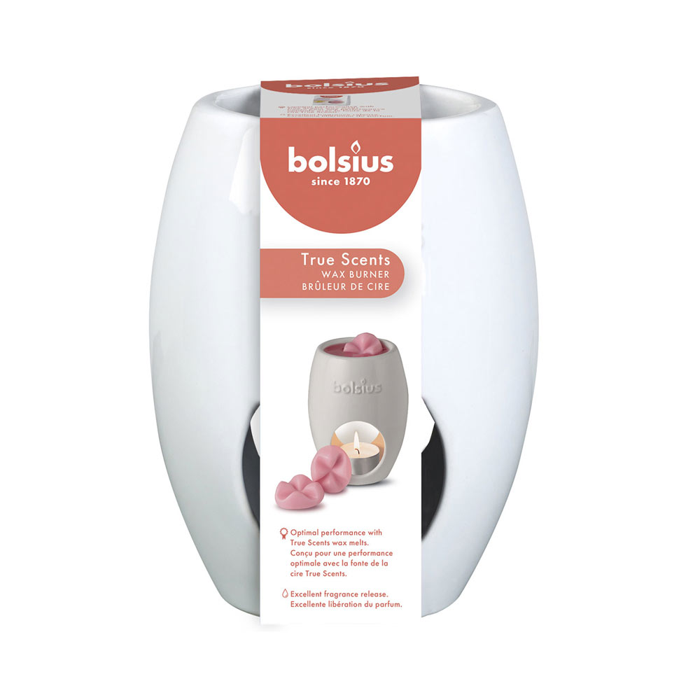 Bolsius Wax Burner White Square/Ellipse